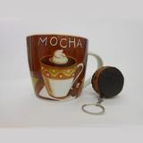 Caneca de Cerâmica Com Chaveiro Mocha 037-6012ABC - New hawai