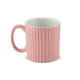 Caneca de cerâmica mondoceram 4 estações 300ml - outono - rosa algodão doce