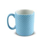 Caneca de cerâmica mondoceram 4 estações 300ml - primavera - azul bebê