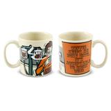 Caneca de cerâmica mondoceram coffee time busy 300ml - areia