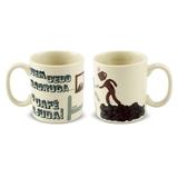 Caneca de cerâmica mondoceram coffee time madruga 300ml - areia