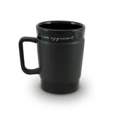 Caneca de cerâmica mondoceram coffee to go 300ml - preto fosco (giz)