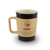 Caneca de cerâmica mondoceram coffee to go procafeinar 300ml - pardo fosco