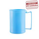 Caneca de Chopp Azul Bebê Leitosa 300ml 120 unidades Bezavel - Festabox