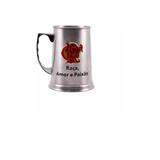 Caneca de Chopp Inox do Flamengo Licenciado 420 ml - Drina