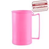 Caneca de Chopp Rosa Bebê Leitosa 500ml 84 unidades Bezavel - Festabox