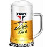 Caneca de Chopp São Paulo FC Vidro 500ml - Globimport