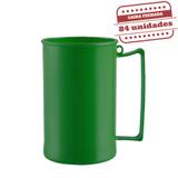 Caneca de Chopp Verde Leitosa 500ml 84 unidades Bezavel - Festabox