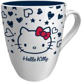 Caneca de Porcelana Elegante Hello Kitty Tattoo Old School 330ml Urban Branco