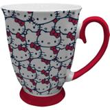 Caneca de Porcelana Hello Kitty Rococó Classical Faces 330ml Urban Branco