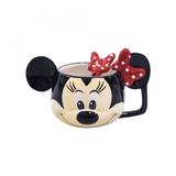 Caneca De Porcelana Rosto Minnie Mouse Original com colher - Drina