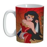 Caneca de Porcelana Vermelha 135ml Mulher Maravilha Urban