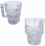 Caneca de vidro caveira 02 unidades de 500ml - Golden rio