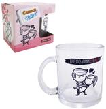 Caneca de vidro perfeitos somos eu e voce 330ml na caixa - Satyam