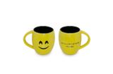 Caneca e Bowl - EMOJI - FELICIDADE - Ceraflame