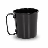 Caneca em alumínio 350ml Preto - Alumínios e cia