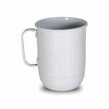 Caneca em alumínio 850ml Branco - Alumínios e cia