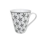 Caneca em porcelana Casambiente Agatha Flores 330ml