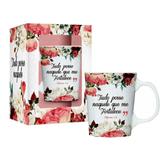 Caneca em Porcelana Premium 280ml - Tudo Posso - Brasfoot