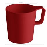 Caneca empilhável Casual 125 ml Vermelho Bold Coza - Brinox