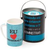 Caneca Eu Amo Administração na Lata de Presente - Zona criativa