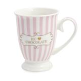 Caneca "Eu Amo Chocolate" P/ Bolo Brigadeiro Rosa - Cromus