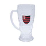 Caneca Flamengo Bola De Futebol 630 Ml Vidro - Drina