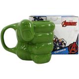 Caneca formato 3d mão hulk - 350ml - Zc