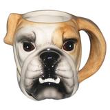 Caneca Fun Cabeca Bulldog em porcelana 550ml - 23853 - Dynasty