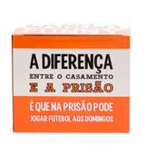 Caneca funny diferença casamento e prisão - Zona criativa