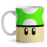 Caneca Gamer Cogumelo Verde 1 Up - Yaay