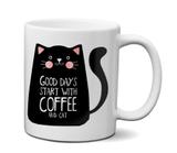 Caneca Gato - Good Days Start With Coffee And Cat - Custom21