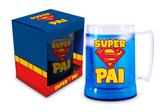 Caneca gel 450ml temas - super pai - Brasfoot