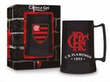 Caneca Gel Congelante Oficial Térmica Flamengo Preta Brasfoot