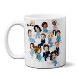 Caneca Greys Anatomy Personagens - cartoon - Elicomics