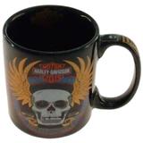 Caneca Harley Davidson Skull - Versare anos dourados