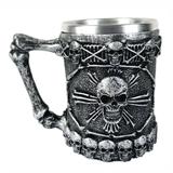 Caneca inox caveira crânio osso chopp rock. - Shop everest