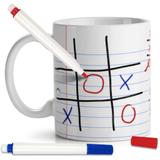 Caneca Jogo da Velha - Acompanha Canetas - Yaay