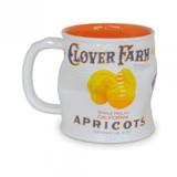 Caneca Lata Amassada Clover Farm 220ml Mondoceram 8,5cmx8cmx11,5cm Laranja