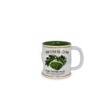 Caneca lata amassada winsom de cerâmica mondoceram pé de lata 220ml-verde - Mondoceram gourmet