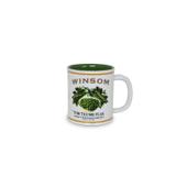 Caneca lata amassada winsom de cerâmica mondoceram pé de lata 250ml-verde - Mondoceram gourmet