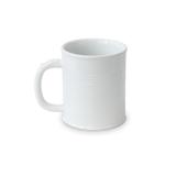 Caneca lata reta de cerâmica mondoceram gourmet 350ml - branco