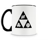 Caneca Legend Of Zelda Triforce Preta - Artgeek