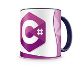 Caneca Linguagem C color Azul - Artgeek