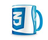 Caneca Linguagem CSS3 color Azul - Artgeek