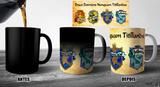 Caneca Mágica Harry Potter Brazões de Hogwarts