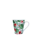 Caneca Naomi Porcelana Flor Vermelho 330ML - 29914 - Casambiente