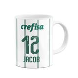 Caneca Palmeiras 2019 - Nome E Numero Personalizado - Branca - Jps info