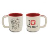 Caneca Pet Cane Corso 350ml Mondoceram 9,4cmx13cmx8,7cm Creme