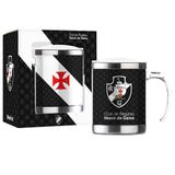 Caneca Plástica Inox 450ml - Vasco - Brasfoot